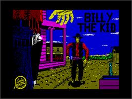 Title screen of Billy The Kid on the Sinclair ZX Spectrum.