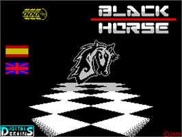 Title screen of Black Horse on the Sinclair ZX Spectrum.