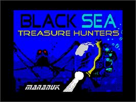 Title screen of Black Sea - Treasure Hunters on the Sinclair ZX Spectrum.