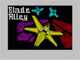 Title screen of Blade Alley on the Sinclair ZX Spectrum.