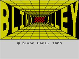 Title screen of Blind Alley on the Sinclair ZX Spectrum.