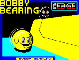 Title screen of Bobby Bearing on the Sinclair ZX Spectrum.