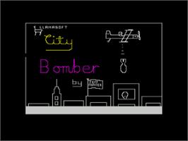 Title screen of Bomber on the Sinclair ZX Spectrum.
