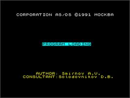Title screen of Bones on the Sinclair ZX Spectrum.