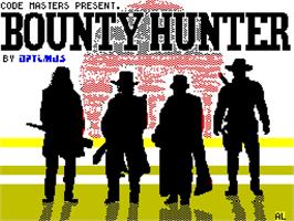 Title screen of Bounty Hunter (River Software) on the Sinclair ZX Spectrum.