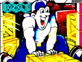 Title screen of Bozxle on the Sinclair ZX Spectrum.