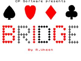 Title screen of Bridge Player on the Sinclair ZX Spectrum.