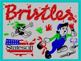 Title screen of Bristles on the Sinclair ZX Spectrum.