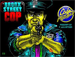 Title screen of Bronx Street Cop on the Sinclair ZX Spectrum.