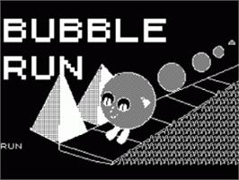 Title screen of Bubble Run on the Sinclair ZX Spectrum.
