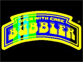 Title screen of Bubbler on the Sinclair ZX Spectrum.
