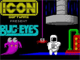 Title screen of Bug-eyes on the Sinclair ZX Spectrum.