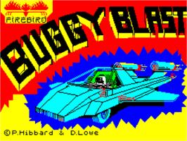 Title screen of Buggy Blast on the Sinclair ZX Spectrum.