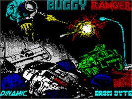 Title screen of Buggy Ranger on the Sinclair ZX Spectrum.
