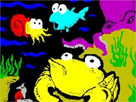 Title screen of C Is For Crabby on the Sinclair ZX Spectrum.