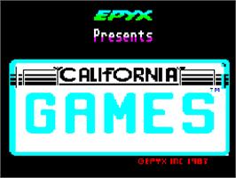 Title screen of California Games on the Sinclair ZX Spectrum.