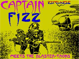 Title screen of Captain Fizz on the Sinclair ZX Spectrum.
