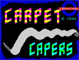 Title screen of Carpet Capers on the Sinclair ZX Spectrum.