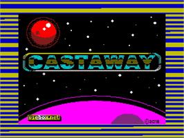 Title screen of Castaway on the Sinclair ZX Spectrum.