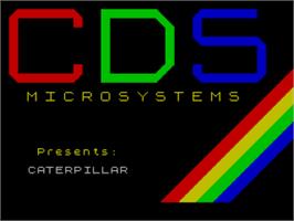 Title screen of Caterpillar on the Sinclair ZX Spectrum.