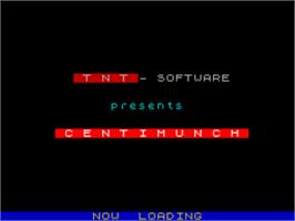 Title screen of Centimunch on the Sinclair ZX Spectrum.