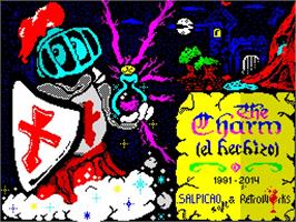 Title screen of Charm, The on the Sinclair ZX Spectrum.