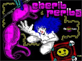 Title screen of Cheril Perils on the Sinclair ZX Spectrum.