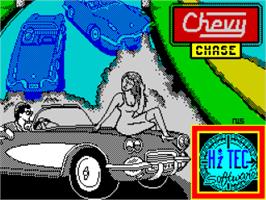 Title screen of Chevy Chase on the Sinclair ZX Spectrum.