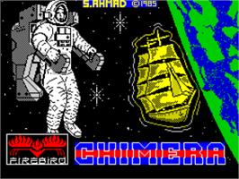 Title screen of Chimera on the Sinclair ZX Spectrum.