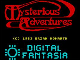 Title screen of Circus (P. Toland) on the Sinclair ZX Spectrum.