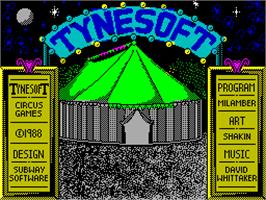 Title screen of Circus Games on the Sinclair ZX Spectrum.
