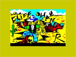 Title screen of Cliff Hanger on the Sinclair ZX Spectrum.
