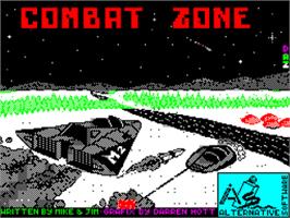Title screen of Combat Zone (Alternative) on the Sinclair ZX Spectrum.