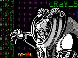 Title screen of Cray 5 on the Sinclair ZX Spectrum.
