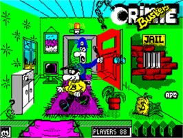 Title screen of Crime Busters on the Sinclair ZX Spectrum.