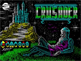 Title screen of Crusader on the Sinclair ZX Spectrum.