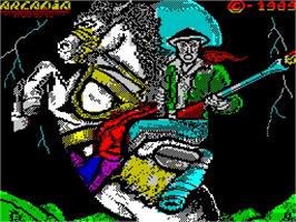 Title screen of Curro Jimenez on the Sinclair ZX Spectrum.
