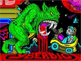 Title screen of Cyberbig on the Sinclair ZX Spectrum.