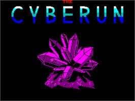 Title screen of Cyberun on the Sinclair ZX Spectrum.