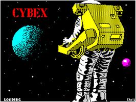 Title screen of Cybex on the Sinclair ZX Spectrum.