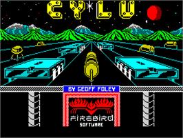 Title screen of Cylu on the Sinclair ZX Spectrum.
