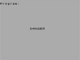 Title screen of Danger on the Sinclair ZX Spectrum.
