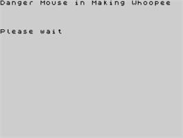 Title screen of Danger Mouse In Making Whoopee! on the Sinclair ZX Spectrum.