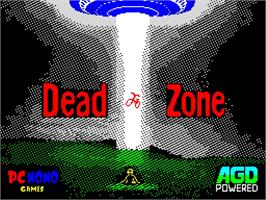 Title screen of Dead Zone on the Sinclair ZX Spectrum.