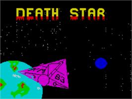 Title screen of Death Star on the Sinclair ZX Spectrum.