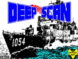 Title screen of Deep Scan on the Sinclair ZX Spectrum.