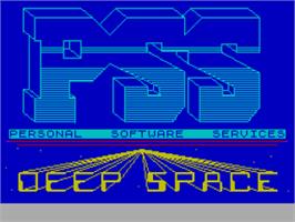 Title screen of Deep Space on the Sinclair ZX Spectrum.