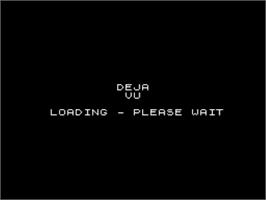 Title screen of Deja Vu on the Sinclair ZX Spectrum.