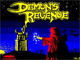 Title screen of Demon's Revenge on the Sinclair ZX Spectrum.