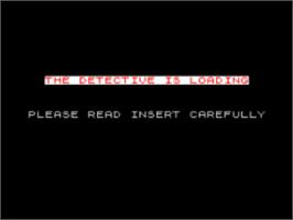 Title screen of Detective on the Sinclair ZX Spectrum.